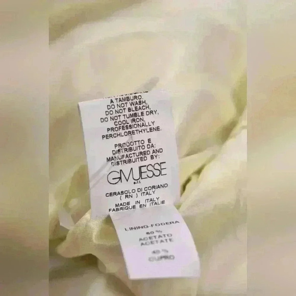 Luxe ANTONIO BERARDI Gold Ivory Sparkle NYE Jacquard Foil Jacket 42EU 4US Italy - Picture 10 of 11